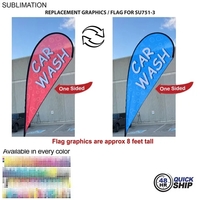 Flag For 12' Medium Tear Drop Flag Kit... from ASI 53509 FIEL-Fairdeal Import...