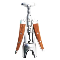 Deluxe wing heavyweight corkscrew (15.2 oz.) with wood inlaid handles.......