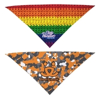 Triangular pet bandanna made from 100% polyester with dye sublimation...