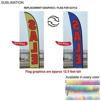 Replacement Flag for 15' Large Feather Flag Kit, Full Color Graphics... from...