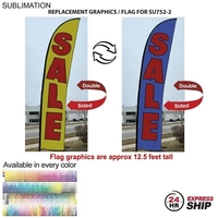 24Hr Express Ship- Replacement flag for 15' large feather flag kit,... from...