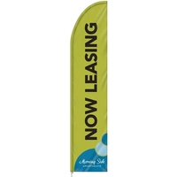 3' x 15' Single Reverse custom half drop flag made of... from ASI 80228 Quinn