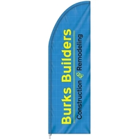 3' x 10' Single Reverse custom half drop flag made of... from ASI 80228 Quinn