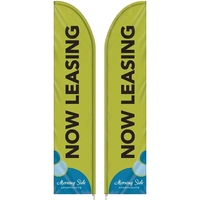 3' x 15' Custom Double Sided half drop flag made of... from ASI 80228 Quinn
