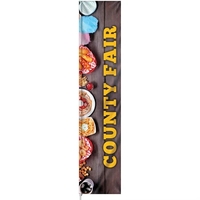 3' x 15' Single Reverse custom square feather flag, made of... from ASI 80228...