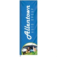 3' x 10' Single Reverse custom square feather flag, made... from ASI 80228 Quinn