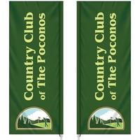 3' x 8' custom double sided square feather flag, made of... from ASI 80228 Quinn