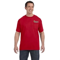 Hanes Men's 6.1 oz Tagless Pocket T-Shirt