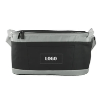 Zipper closure insulated cooler bag with 1 color silkscreen imprint on......