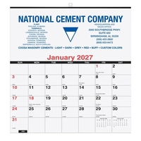 18" x 18 3/4" memo-style wall pad calendar with moon phases... from ASI 50873...
