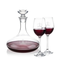 The Elliston Decanter Set features a classic, gently flared decanter with......