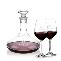 The Elliston Decanter Set features a classic, gently flared decanter with......