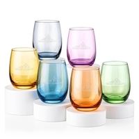 The Assorted Colored Sedona Stemless Wine Glasses are a perfect addition......