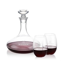 The Elliston Decanter Set features a classic, gently flared decanter with......