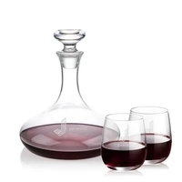 The Elliston Decanter Set features a classic, gently flared decanter with......