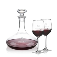The Elliston Decanter Set features a classic, gently flared decanter with......