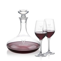 The Elliston Decanter Set features a classic, gently flared decanter with......