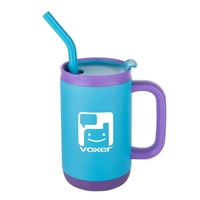 The Abelia SS Sip & Twist Lid Mug with Straw (16oz)... from ASI 84592 St...
