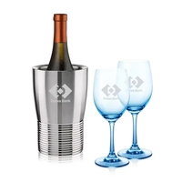 The Genoa Wine Cooler & Wine Glass Set brings a sleek,... from ASI 84592 St...