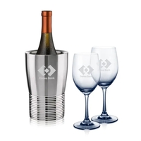 The Genoa Wine Cooler & Wine Glass Set brings a sleek,... from ASI 84592 St...