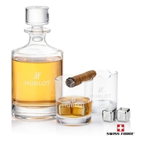 Your choice of Lead-Free Crystalline Decanter is paired with 2 matching......