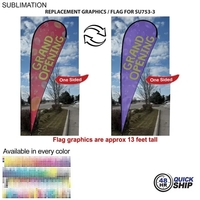 Flag For 16' X-Large Teardrop Kit... from ASI 53509 FIEL-Fairdeal Import &...