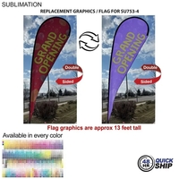 Flag For 16' X-Large Tear Drop Flag Kit... from ASI 53509 FIEL-Fairdeal...