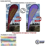 48 Hr Quick - Flag For 16' X-Large Tear Drop Kit