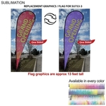 Replacement Graphics for 16' X-Large Tear Drop Flag Kit