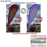 Replacement Graphics for 16' X-Large Tear Drop Flag Kit