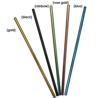 Eco-friendly stainless steel straws in vibrant colors. Reusable, portable,...