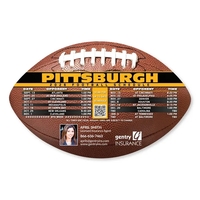 7" x 4.5" x .01" football themed schedule magnet with four... from ASI 68507...