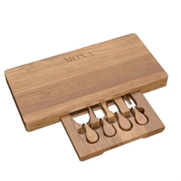 Upgrade your serving game. This acacia wood board includes an integrated......