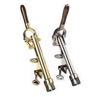 Uncorking machine that's bench-mounted with a sturdy vise clamp and wing......