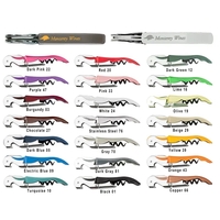 Waiter's corkscrew that features a contoured steel handle and a serrated......