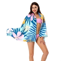 Quick dry sandfree beach towel with full color heat transfer on... from ASI...