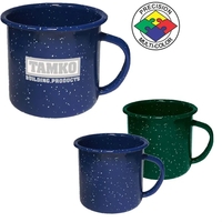 12oz Speckled Enamel Steel Cup... from ASI 80093 Pyrographics / Pyrographics...