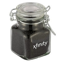 Glass jar filled with black lava salt.... from ASI 71685 Midnite Snax®