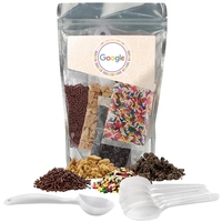 Ice cream topping kit with 4 toppings, 6 spoons, and an... from ASI 71685...