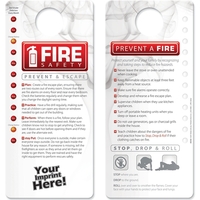 Hang Tag - Fire Safety... from ASI 54100 Fields Manufacturing Inc / Better...