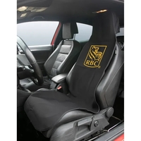 Seat cover wrap with self-storing design that mounts to headrest.... from ASI...