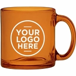 Colored Glass Coffee Mug 13 oz.