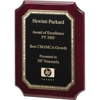 Wood Plaque with Notched Corners