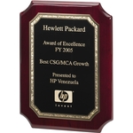 Wood Plaque with Notched Corners