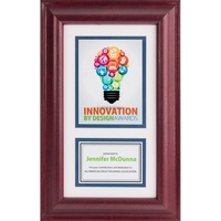 Sloped rosewood frame with white metal plate... from ASI 54100 Fields...