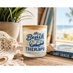 Soy Wax Candle in Glass Jar with Bamboo Lid 10 oz