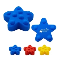 Star shaped silicone fidget ball with dimpled push-pop surface.... from ASI...