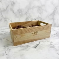 Light Wooden Crate 12x8.25x4.5 Inch