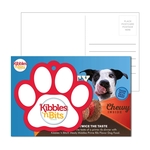 Post Card with Full Color Paw Print Luggage Tag