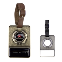 3 1/4" x 2 1/4" x 1/8" bag tag with a... from ASI 57653 Gold Bond